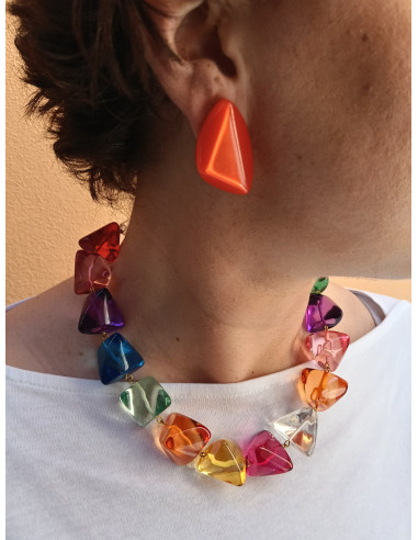 Collana rugiada multicolore