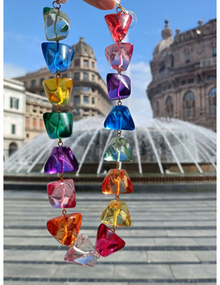 Collana rugiada multicolore