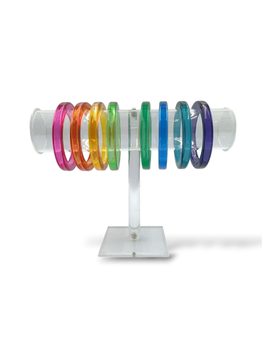 Bangles colorati trasparenti