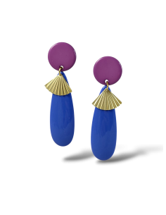 Orecchini gocce plissè