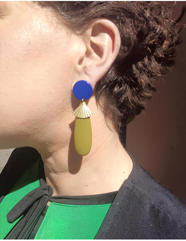 Orecchini gocce plissè