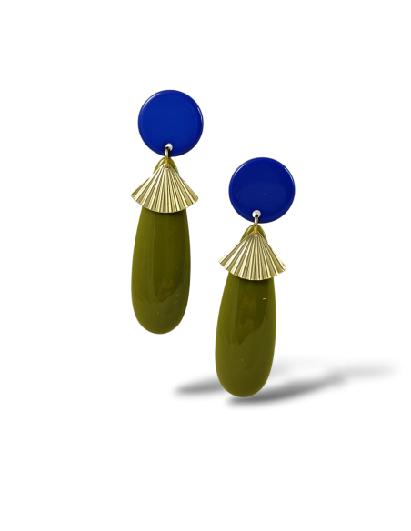 Orecchini gocce plissè