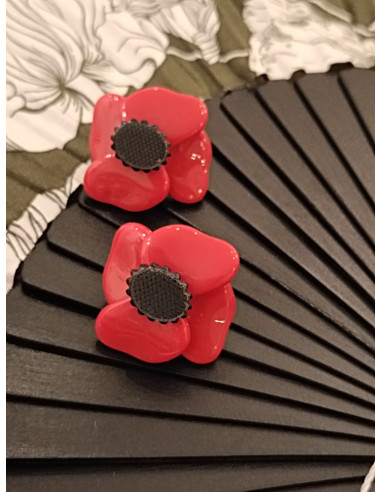 Orecchini Papavero