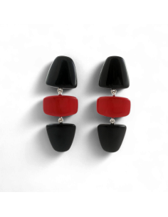 Orecchini pendenti Stunning Rosso/Nero
