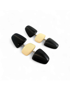 Stunning earrings - Black/Ivory 2