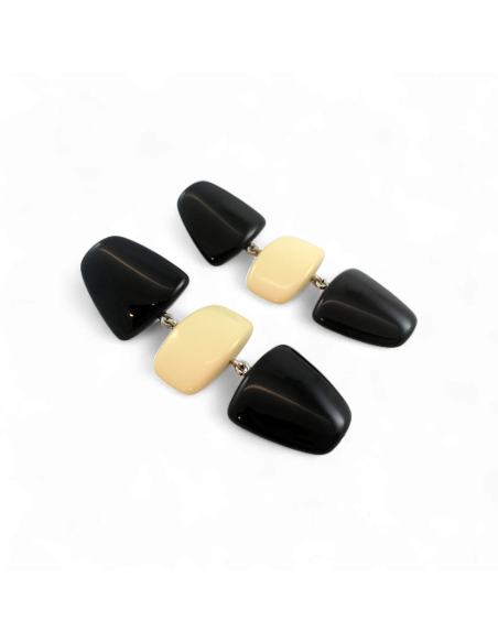 Stunning earrings - Black/Ivory