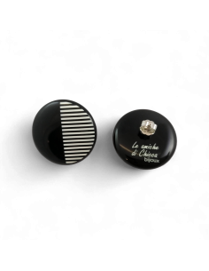 Orecchini tondi a bottone – Collezione Righine 2